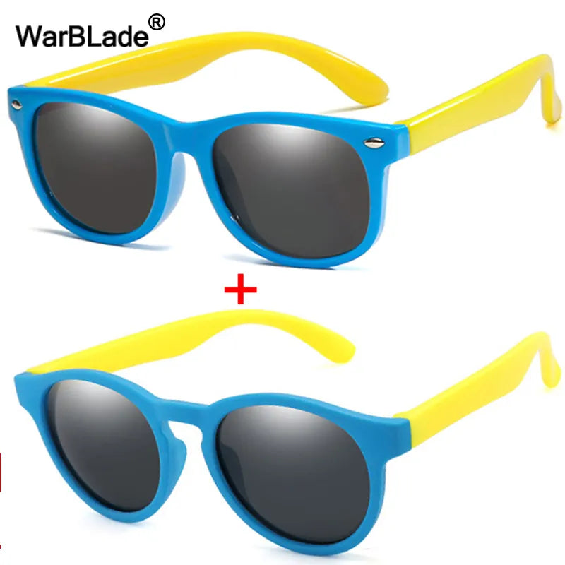 WarBlade Round Polarized Kids Sunglasses Silicone Flexible