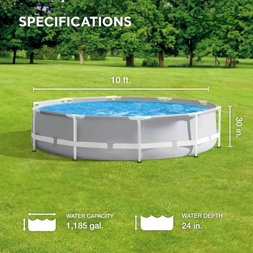 Above Ground Pool, Include Filter Pump, Durable Thickened 10ft x 30in, Outdoor Pool