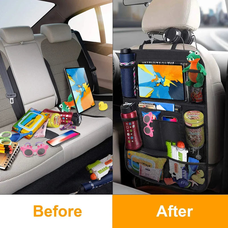 Car Backseat Organizer with Touch Screen Tablet Holder Car Accessories