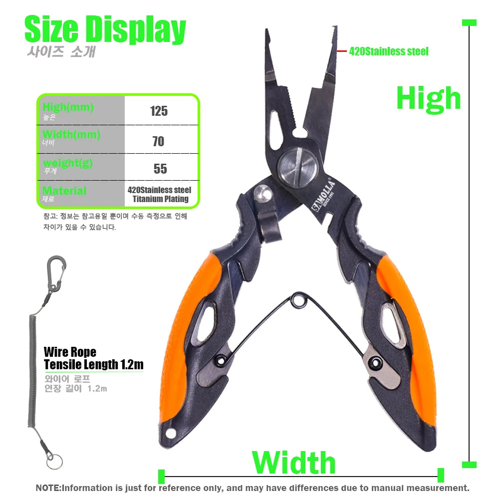 New Fishing Pliers Stainless Steel