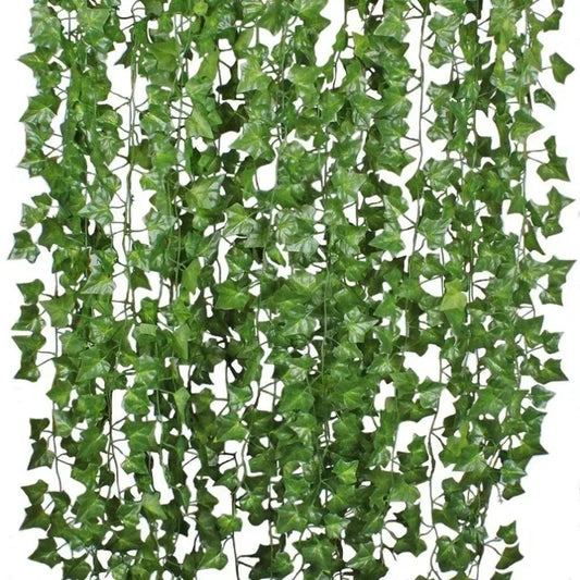 1Pcs 210Cm Green Silk Artificial Hanging Garland Vine