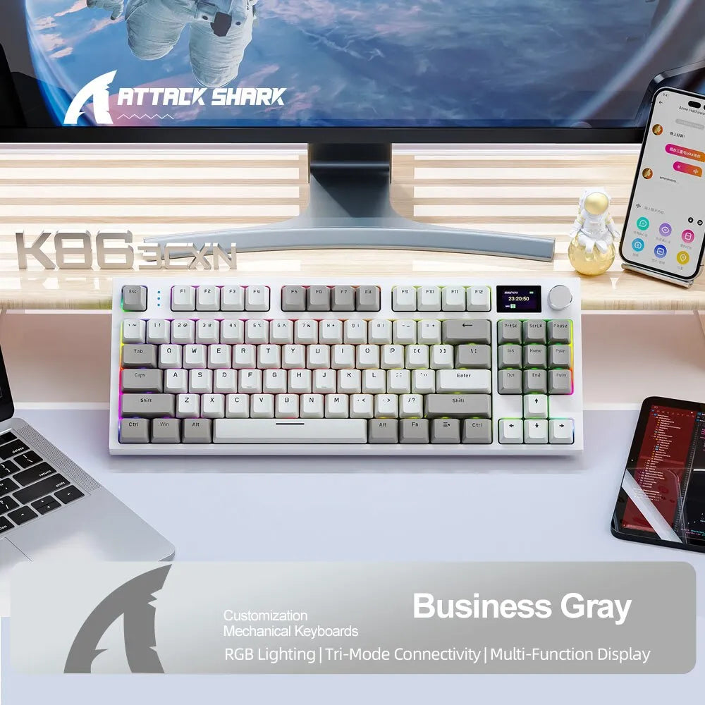 K86 Wireless Hot-Swappable Mechanical Keyboard Bluetooth/2.4g
