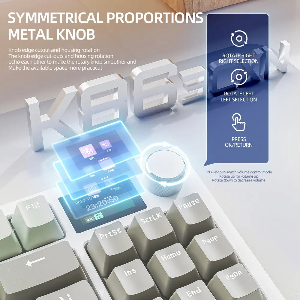 K86 Wireless Hot-Swappable Mechanical Keyboard Bluetooth/2.4g