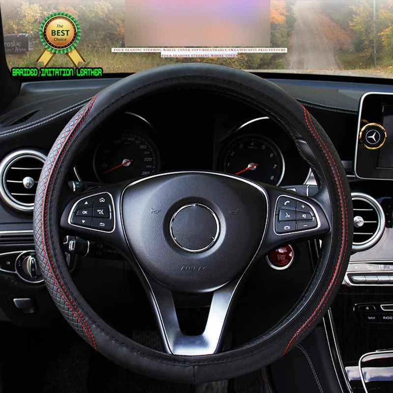 Automobile universal steering wheel cover non-slip