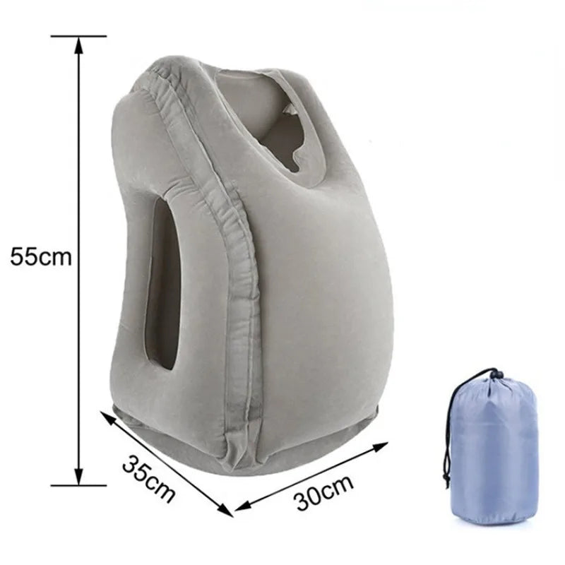 Upgraded Inflatable Air Cushion Travel Pillow