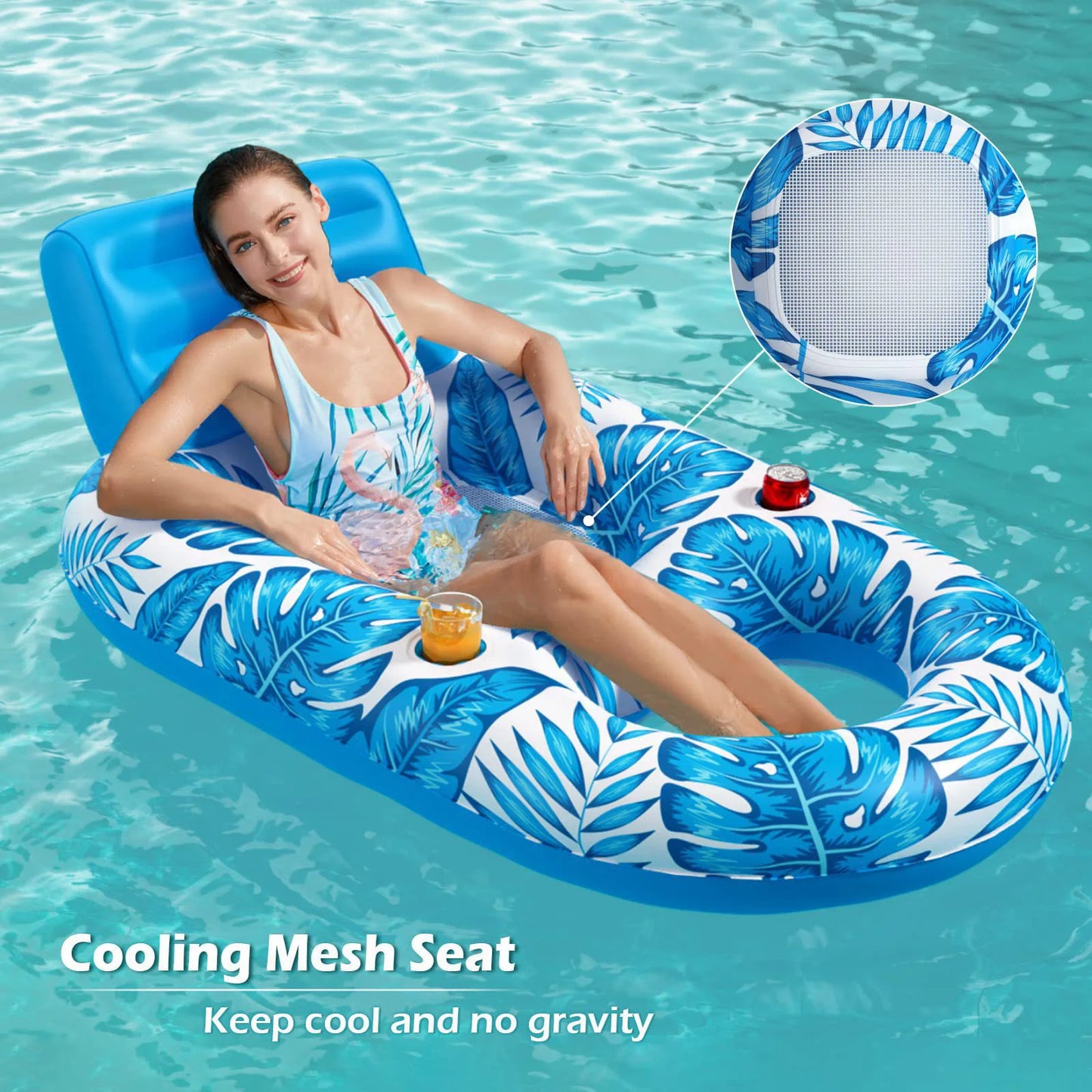 Inflatable Pool Recliner Floater