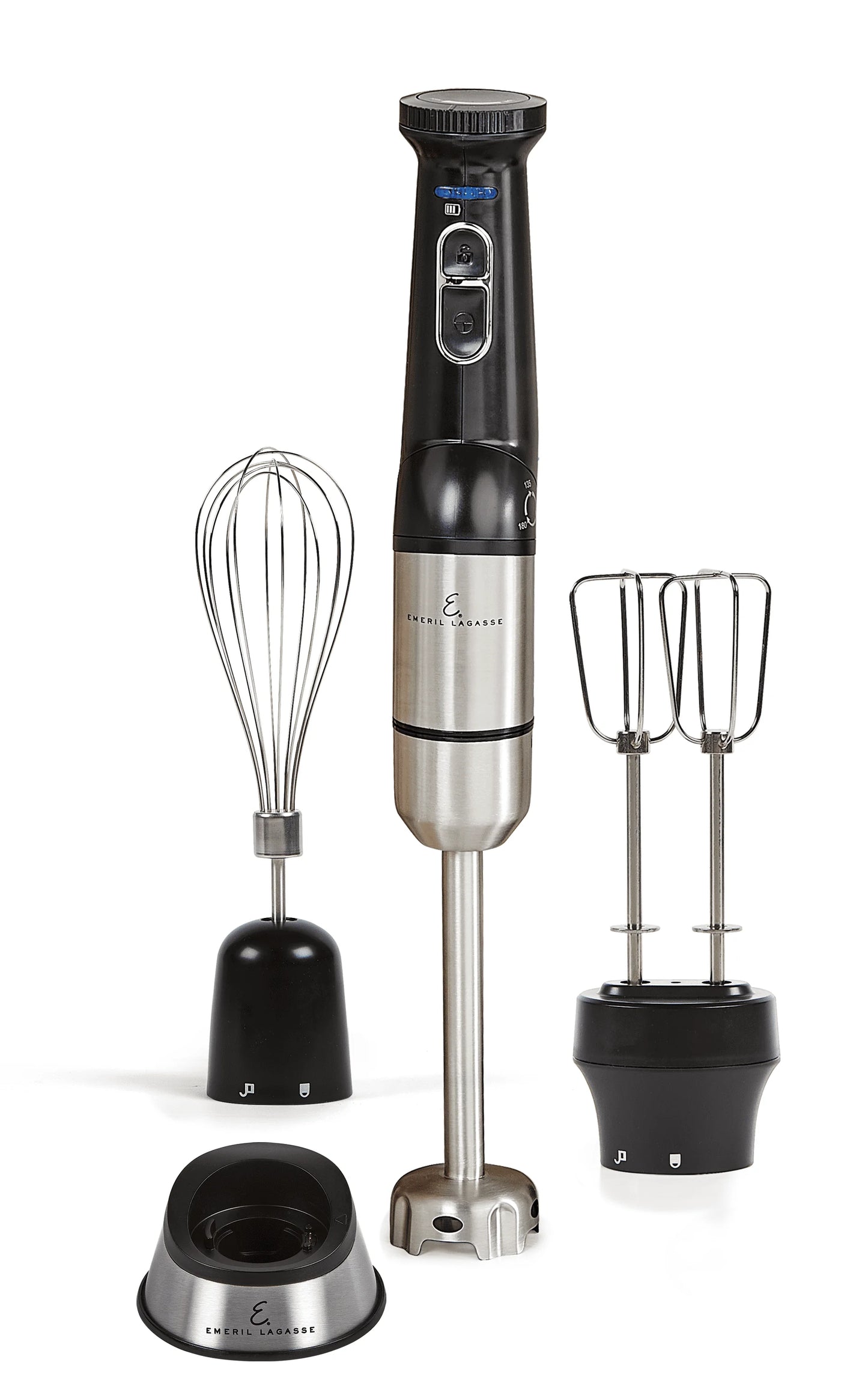 Blender & Beyond Plus™ Cordless Rechargeable Immersion Blender with Variable Speed with attachments