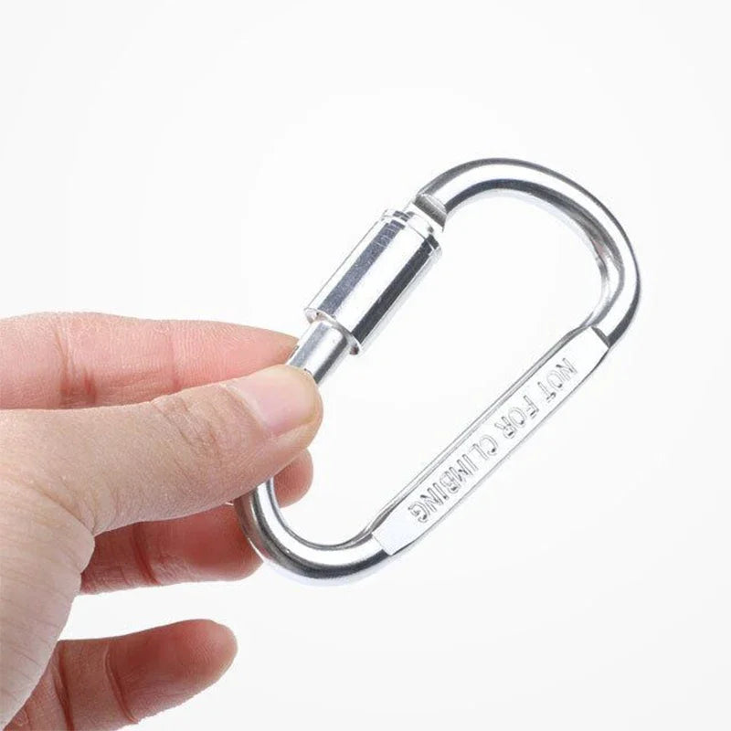 1PCS Aluminium Alloy Colorful Carabiners Safety Buckles Outdoor Sports Keychain