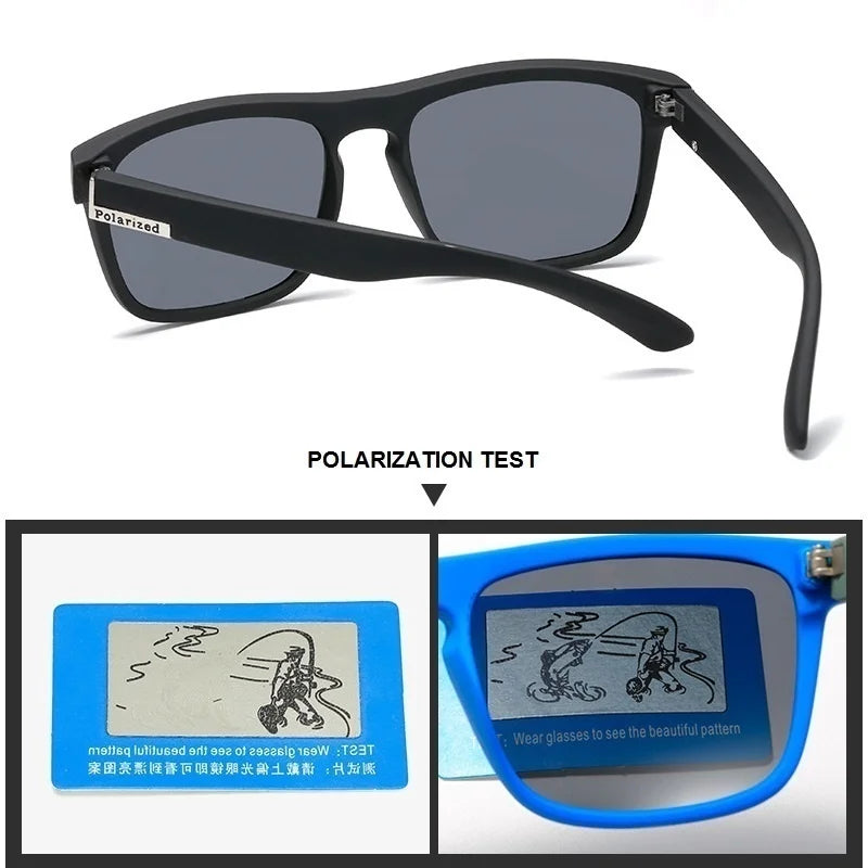 Fashion Square Vintage Polarized Sunglasses UV400 Eyewear