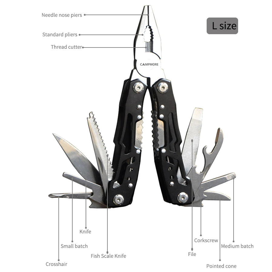 Outdoor Multitool Camping Portable Stainless-Steel Knife with Pliers